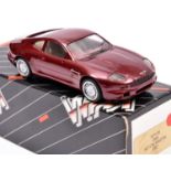 Western Models WP126 1995 Aston Martin DB7. Example in metallic maroon with maroon and cream