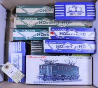 French Hornby AC-HO model railway. An SNCF Bo-Bo electric locomotive, RN BB8144 (6382) in dark green