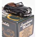 Lansdowne Models LDM.9x 1953 Austin Somerset Convertible, Factory Special 1/600. In black with brown