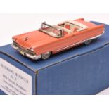 Madison Models No.5 1956 Lincoln Premiere convertible (top down). In Island Coral with white and