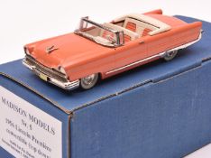 Madison Models No.5 1956 Lincoln Premiere convertible (top down). In Island Coral with white and