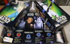 8x Star Wars Action Collection 12" figures by Kenner. Sandertrooper, Luke Skywalker, Snowtrooper,