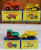 4 Matchbox Series. Muir Hill Dumper No.2 in deep red with LAING to drivers door, dark green rear