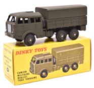 French Dinky Toys. Camion Militaire Berliet Tous Terrains (818), with ridged painted wheels.