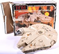 2x Palitoy Return of the Jedi Star Wars vehicles. A Millenium Falcon together with a Rebel