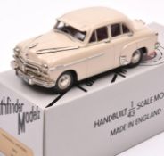 Pathfinder Models PFM 26 1953 Vauxhall Wyvern in cream with red interior. Boxed, with certificate