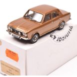 Minicar 43 by Pathfinder 1970 Ford Cortina Mk2 1600E. An example in Roman Bronze, with tan
