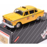 Western Models WMS 55 Checker Cab (New York). In bright yellow with chequer decals to sides, Taxi