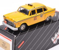 Western Models WMS 55 Checker Cab (New York). In bright yellow with chequer decals to sides, Taxi