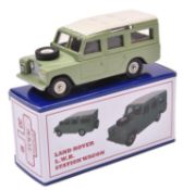 A 2018 W.M.T.C. (Wessex Model & Toy Collectors) model of a 1960's Series 2 Land Rover Safari.