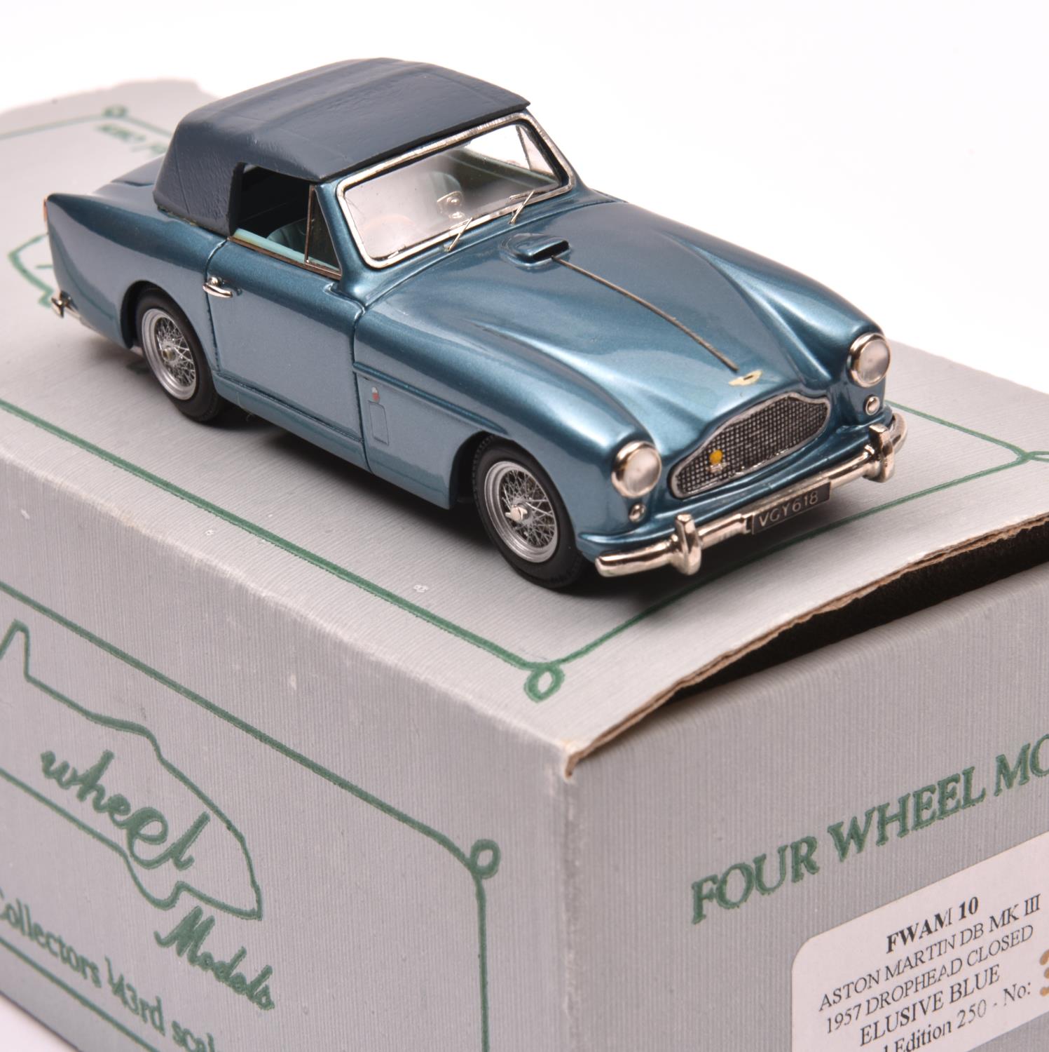 Four Wheel Models by S.M.T.S. (FWAM10) 1957 Aston Martin DB Mk1II drophead (closed). In Elusive