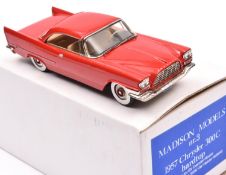 Madison Models No.3 1957 Chrysler 300C hardtop. In bright red with tan interior. Boxed. Mint. £70-