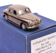 Conquest Models No.109 1964 Rover P.4 110 Saloon, R.H.D. An example in Stone Grey and Burgundy