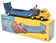 Corgi Major Toys Carrimore Low-Loader (1100). Bedford 'S' type tractor unit in yellow with trailer