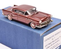 Conquest Models No.7 1957 Buick Roadmaster 75 4-door Riviera hardtop. Example in metallic reddish