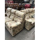 A two piece G-Plan floral patterned suite.