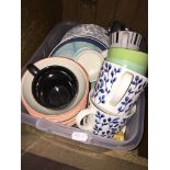 A box of pottery