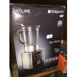 HD Line Hotpoint steam blender with steam cooking technology, boxed and unused.