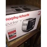 Morphy Richards Evoke 2 slice toaster, boxed and unused.