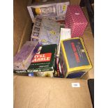 A box of misc games