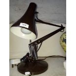 An Angle poise lamp