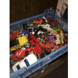 A quantity of model vehicles including Matchbox and Corgi (playworn)