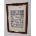 After Margaret ????, 'Home Page XI', greyhounds, lithograph, signed dated and titled in pencil,