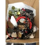 A box of costume jewellery