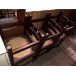 A set of 6 pine chairs