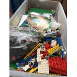 A crate of Lego