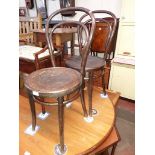 A pair of bentwood cafe style chairs