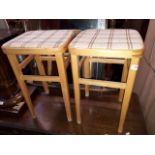 Two retro kitchen stools