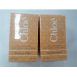 Two 30ml bottles of Chloe perfume, sealed.