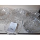 Crystal including Edinburgh fruit set and Waterford Marquis by Conran