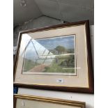 After Craig Campbell, 'A Long Iron', Ltd edition print, signed in pencil lower right, framed and