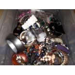 A box of costume jewellery