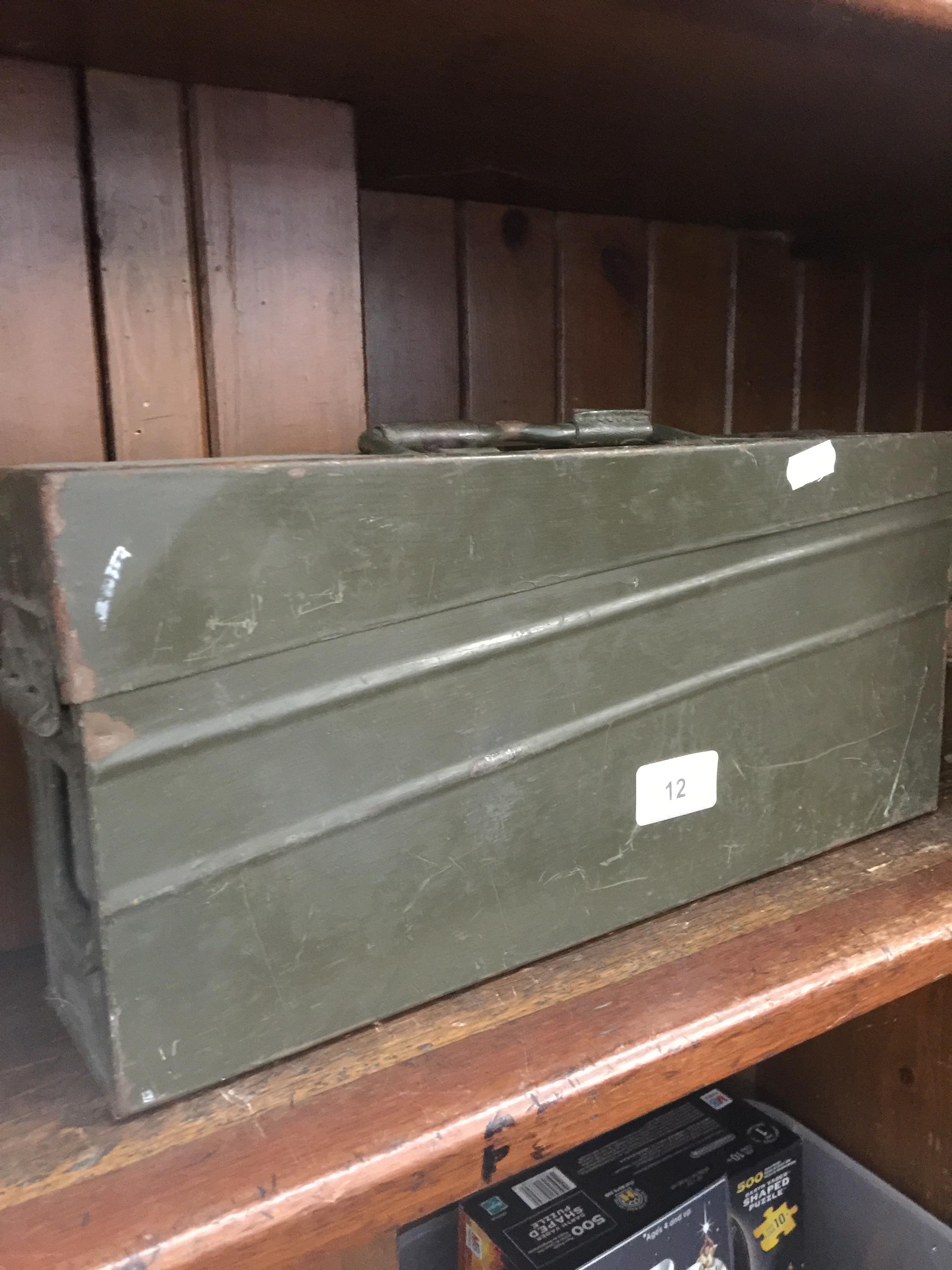 A WWII ammo tin