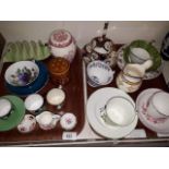 A quantity of china including Bells China part tea set, Worcester, Derby etc.