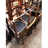 A set of 4 oak chairs