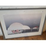 After Alfred Gockel, 'Cruising', retro 1980s print, signed in pencil lower right, 57cm x 35cm,