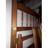 A pine single bed frame