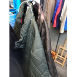 2 quilted jackets to include Barbour.