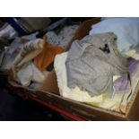 3 boxes of assorted clothing items