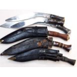 A quantity of Kukri knifes