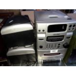 Bush mini hifi system - CD player, radio + cassette player with speakers.