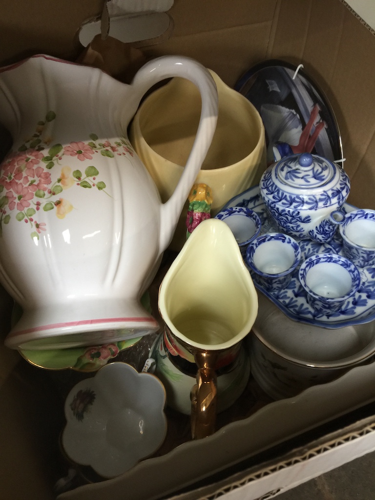 A quantity of ceramics including Old Foley, Royal Winton, Chinese minature tea set, etc