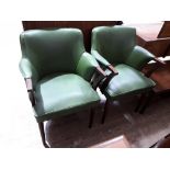 A pair of mid 20th century club type chairs.