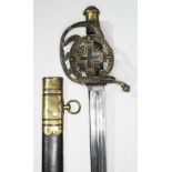 A French Napoleonic Imperial Garde sword and scabbard.