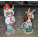 Two Royal Doulton Bunnykins figures - Astro Bunnykins DB 20, and Billy Bunnykins "Cooling Off" DB 3