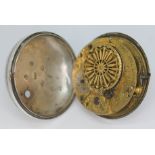An 18th century pair cased pocket watch (inner case only), the verge movement by Thomas Worswick